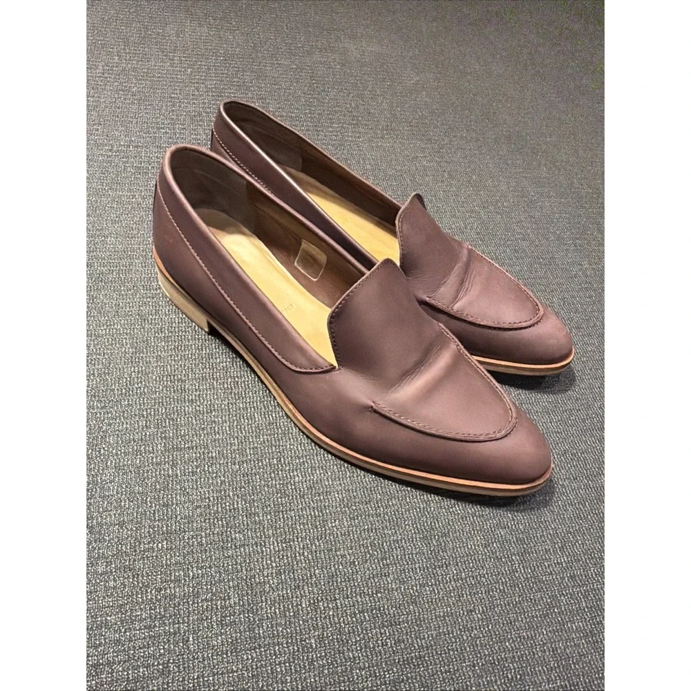 Everlane Women's Burgundy The Modern Loafer Size 9.5 - Picture 3 of 7